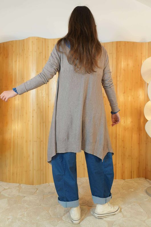 Mabel Dip Side Stretch Fine Knit Mocha /30=